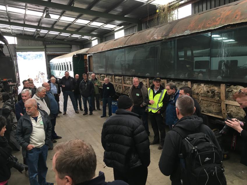 Gathering for safety briefing at Plimmerton