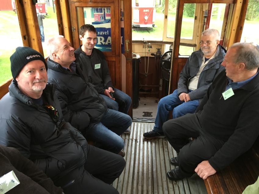 Delegates on Wellington tram 159, Wellington Tramway Museum